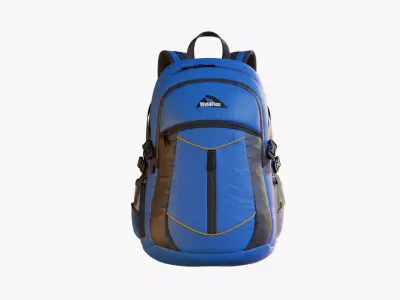 Sport Backpack Low-poly 3D model
