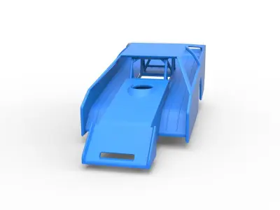Shell of Vintage Asphalt Modified stock car V3 Scale 1 to 25 3D print model
