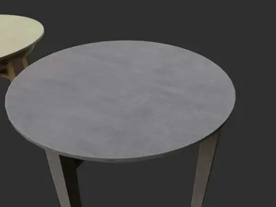 Coffee table Low-poly 3D model 6