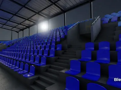 Mini Football Stadium 3D model