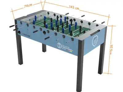 Leonhart table foosball Low-poly 3D model
