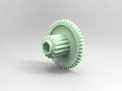 Gearwheel 46 and 15 3D print model