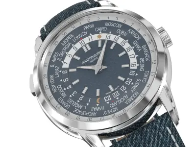 Patek Philippe Ref 5330G-001 Perpetual Calendar White Gold Watch 3D model