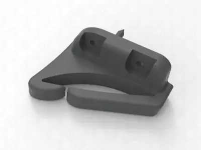 hyundai xd - kia rio rear seat safety belt fixer  3D print model