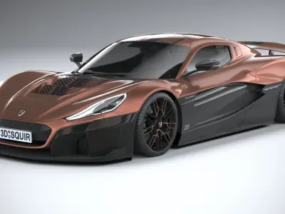 Rimac Nevera 15th Anniversary Edition 2024 3D model