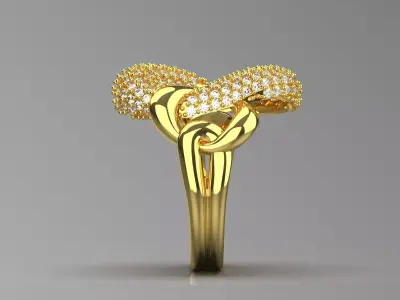 luxury jewelry stl 3d cad ring model jr00044 3D print model