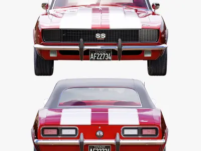 Chevrolet camaro 1968 3D model