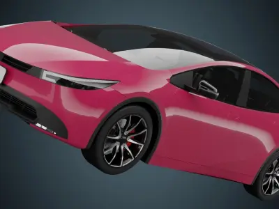 EV Car 04 Low-poly 3D model