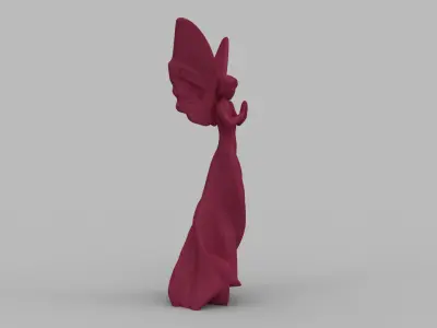 Elegant Fairy Figurine 3D print model