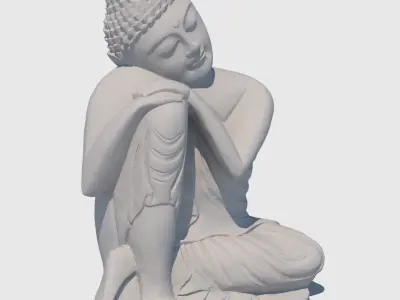 Resting Buddha 3D model