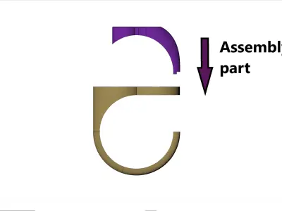 Elegant Infinity Gold Ring with Diamonds Free 3D print model