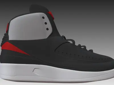 NIKE AIR JORDAN 2 SHOES PBR Free low-poly 3D model