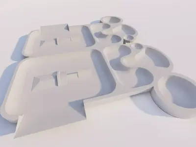 Skatepark-Skate Park PACK 3D model