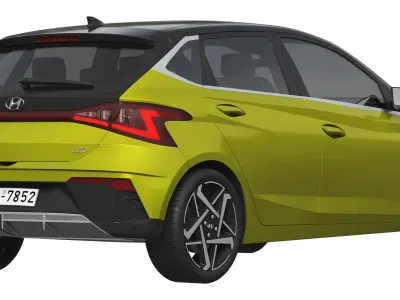 Hyundai i20 2024 3D model