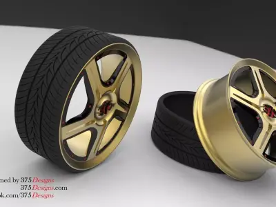 Car Wheel ABL-R01 Rim Free 3D model