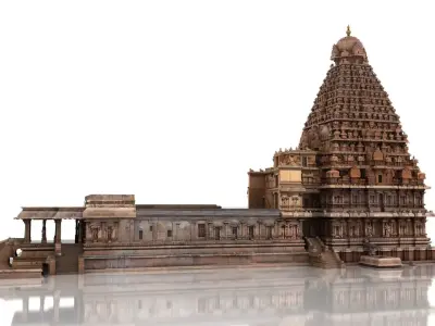 thanjavur brihadeeswarar temple 3d model 3D model