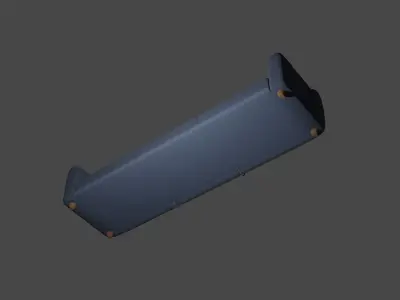 Simple Couch Low-poly 3D model