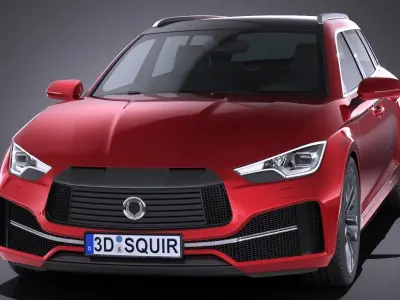 Generic Wagon Estate 2017 3D model