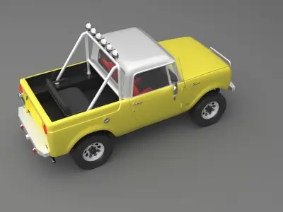 1967 International Harvester Scout 800 Pickup Custom 3D model