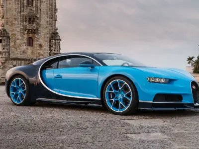 Bugatti Chiron Low-poly 3D model