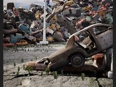 Junkyard 14 Assets Low-poly 3D model