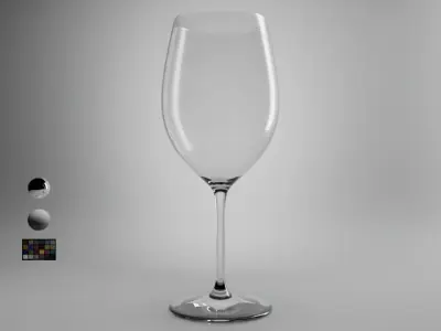 Bordeaux Wine Glass 3D model