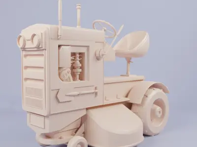 E1139 Tractor -Low-poly 3D models Low-poly 3D model
