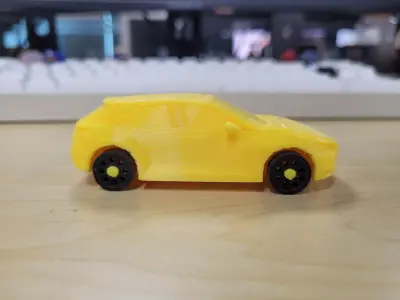 Low Poly Mazda 3 Model Ready To Print 3D print model