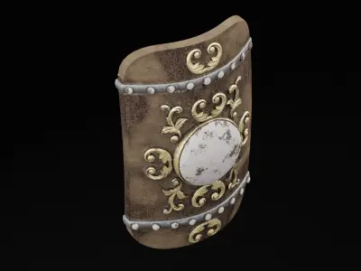 Ancient War Shield  Low-poly 3D model