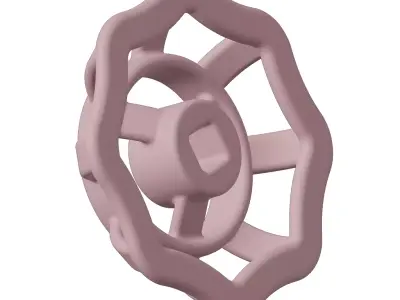 Plastic Gate Valve Handle Wheel Toy 3D model