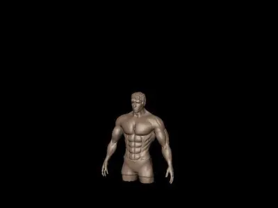 Muscles male mannequin Free 3D print model