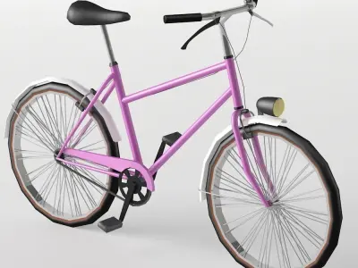 Bike City Low-poly 3D model