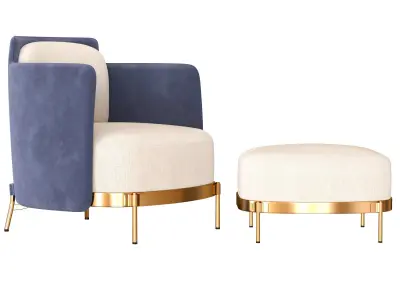 Tape chair by Minotti Free 3D model