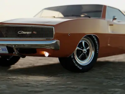 Dodge Charger 1968 3D model