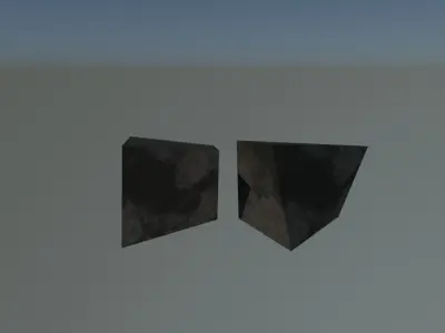 Concrete rock Free low-poly 3D model