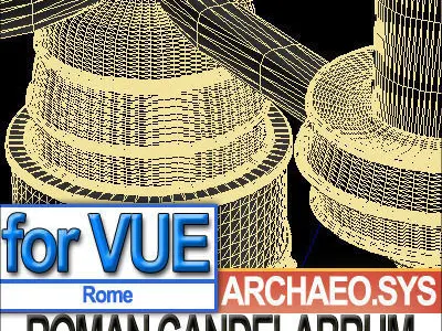 Ancient Roman Candelabrum 3D model