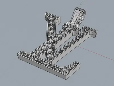 Pendant louis vuitton 3D print model