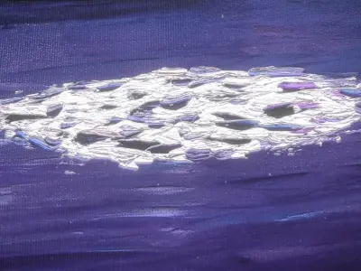 Cloud - Oil Painting  Low-poly 3D model