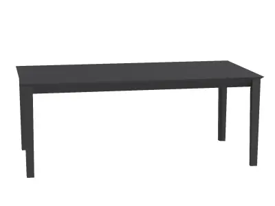Louise Rectangular Dining Table 3D model