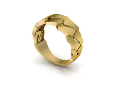 cuban chain ring 3d model 3d print 3D print model