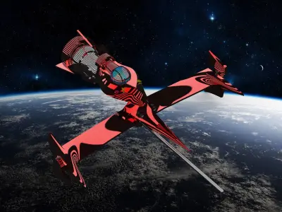 Swordfish II MONO Racer from Cowboy Bebop 3D model 3D model