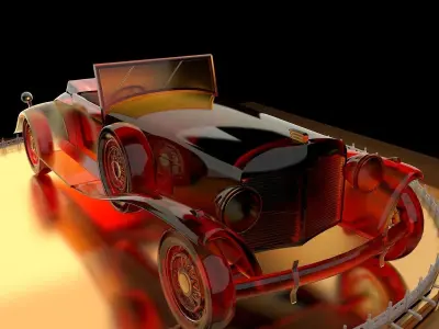 Antique car 3D model order