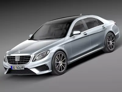  Mercedes-Benz S-Class S63 AMG 2014 3D model