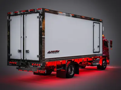 HINO 500 GH8J Box Truck 2020 3D model