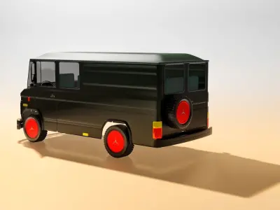 3D rendered Mercedes 508 L 3D model