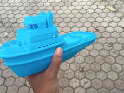 Tugboat miniature for RC 3D print model