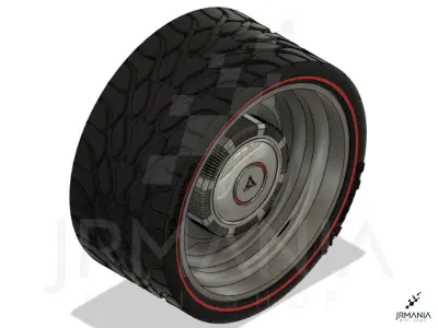 JrMania Mopar Steelies plus Tires  3D print model