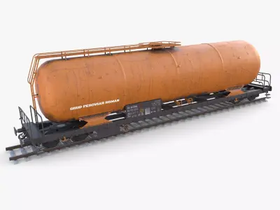 CFR Tanker Rail Car v3 3D model