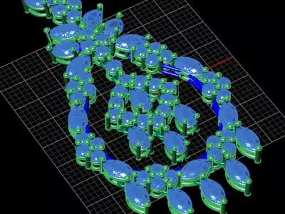 marquise and pear round jewelry pendant 3D print model