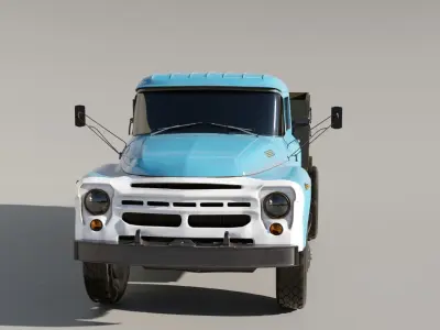 3D model of ZIL 130 truck 3D model